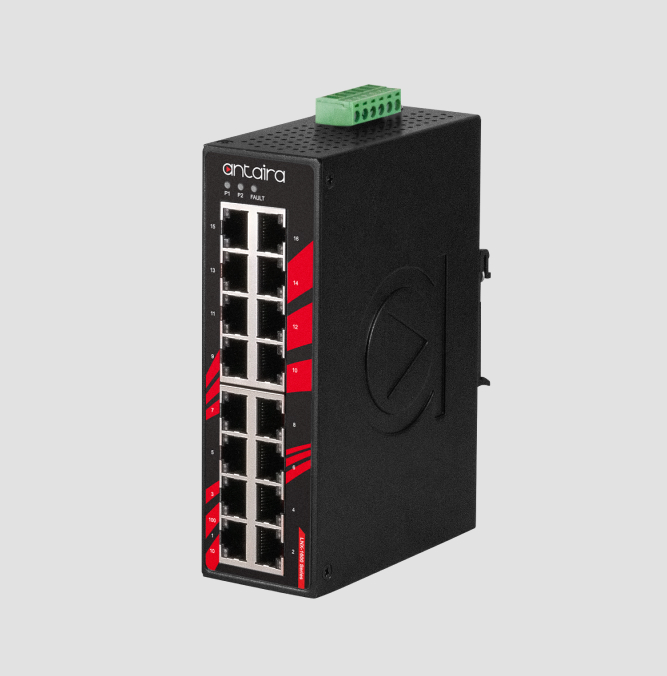 16-Port Industrial Unmanaged Ethernet Switch